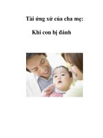 Tài ứng xử của cha mẹ: Khi con bị đánh pdf