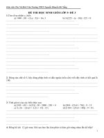 ĐỀ KIỂM TRA HỌC SINH GIỎI LỚP 5 ĐỀ 3