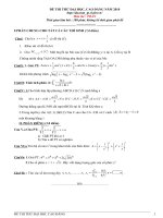 Đề thi thử đại học , cao đẳng môn Toán - Đề số 1 ppsx