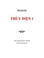 Bài giảng Thủy điện 1 pot