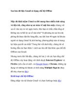 Sao lưu dữ liệu Gmail sử dụng chế độ Offline ppsx