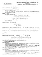 ĐỀ THAM KHẢO MÔN TOÁN ÔN THI ĐẠI HỌC NĂM 2010 - 7 ppt