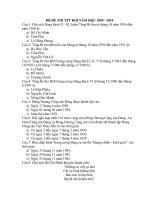 Đề thi chuyên hiệu TPT Đội