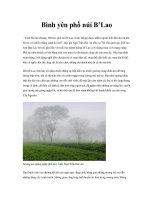 Bình yên phố núi B’Lao ppsx