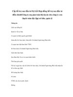 Cấp hỗ trợ sau đầu tư Ký kết Hợp đồng hỗ trợ sau đầu tư điều chỉnhCông ty mẹ giao toàn bộ dự án cho công ty con (hạch toán độc lập) sở hữu, quản lý potx