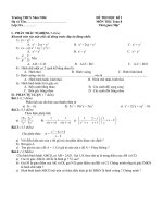 ĐỀ THI HK I MÔN TOÁN 8