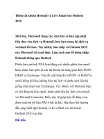 Thêm tài khoản Hotmail và Live Email vào Outlook 2010 ppt