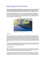 Hỏng hóc cần gạt nước và cách khắc phục pdf