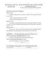 ĐỀ CHÍNH THỨC MÔN LỊCH SỬ KHỐI C NĂM 2008 pdf