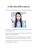 12 điều mâu thuẫn ở phụ nữ potx