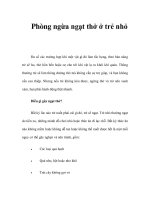Phòng ngừa ngạt thở ở trẻ nhỏ pptx