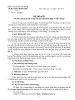 KH 31 - To chuc chuong trinh Trieu chu ky, trieu hanh dong vi moi truong