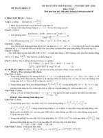 ĐỀ THAM KHẢO MÔN TOÁN ÔN THI ĐẠI HỌC NĂM 2010 - 15 pptx