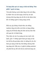 Sử dụng hiệu quả các mạng xã hội mà không “làm phiền” người sử dụng potx