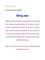 Kiến thức lớp 10 Ca dao Việt Nam –đồng dao pps