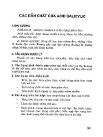 Hồi sức cấp cứu toàn tập - Các dẫn chất của Acid Salicylic pot