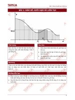 Toán cao cấp 1-Bài 1: Hàm số, giới hạn và liên tục potx