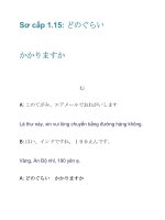 Sơ cấp 1.15: どのぐらい かかりますか pptx