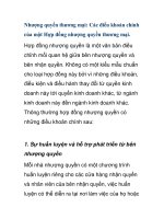 Nhượng quyền thương mại: Các điều khoản chính của một Hợp đồng nhượng quyền thương mại pot