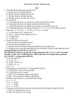 ĐỀ THI THỬ ĐẠI HỌC MÔN HÓA HỌC số 7 và hướng dẫn giải