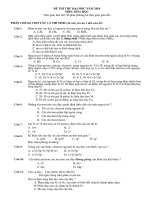 ĐỀ _ ĐÁP ÁN THI THỬ ĐH MÔN HÓA 2010 SỐ 16