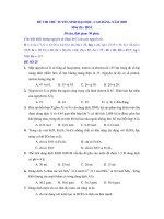 20 ĐỀ THI ĐẠI HỌC CÁC NĂM - ĐỀ SỐ 11 pps