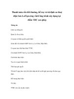 Thanh toán vốn bồi thường, hỗ trợ và tái định cư thuỷ điện Sơn LaTạm ứng vốnCông trình xây dựng tại điểm TĐC xen ghép ppsx