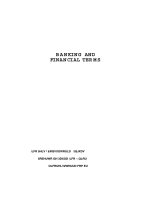 dictionary of banking and financial terms