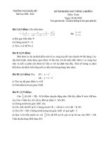 Đề thi thử vào 10 - THCS Đoàn kết