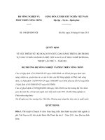 Quyết định 146/QĐ-BNN-CB pot