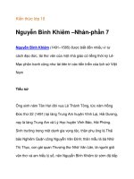 Kiến thức lớp 10 Nguyễn Bỉnh Khiêm –Nhàn-tìm hiểu tác phẩm pot