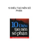 10 điều tạo nên số phận part 1 potx