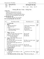 Hướng dẫn học: Toán - tiếng việt lớp 1 tuần 22 pdf