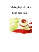 Những loại vỏ chữa bệnh hiệu quả doc