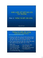 kinh tế học vĩ mô dành cho chính sách công bài giảng khái lược về thất bại của thị trường phần 3 ppsx