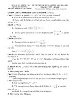 ĐỀ THI THỬ ĐẠI HỌC CAO ĐẲNG NĂM 2010  Môn thi: TOÁN – Khối B