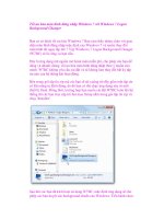 Tối ưu hóa màn hình đăng nhập Windows 7 với Windows 7 Logon Background Changer doc