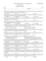 De thi DH Hoa 2010 hay va kho