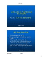 kinh tế học vĩ mô dành cho chính sách công bài giảng KHÁI LƯỢC VỀ THẤT BẠI CỦA THỊ TRƯỜNG ppt