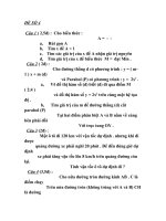 ĐỀ TOÁN ÔN TẬP THI TUYỂN VÀO THPT 2009-)2010 (ĐÊ18)