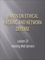 bài 10  hacking web servers
