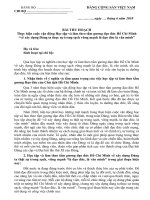 Bài thu hoạch Chuyên đề 7 về học tập và làm theo tấm gương đạo đức Hồ Chí Minh