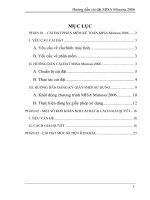 Hướng dẫn cài đặt MISA mimosa 2006