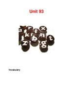 Từ vựng tiếng anh-Unit 93 docx