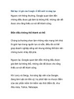 Bài học vô giá của Google về đổi mới và sáng tạo potx