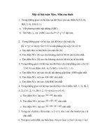 Một số bài toán mã-min của hình học