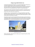 Cổng trong thiết kế kiến trúc docx