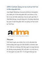 ADMA Yearbook: Quảng cáo trực tuyến tại Việt Nam có tiềm năng phát triển doc