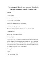 Tuyển dụng cán bộ thuộc thẩm quyền của Giám đốc Sở Giao dịch NHPT hoặc Giám đốc Chi nhánh NHPT pptx