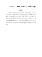 Giáo trình công nghệ hàn - chương 6 - Đặc điểm và phân loại hàn pps